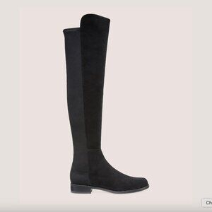 Stuart Weitzman - Black Suede 5050 Boot - Over the knee
